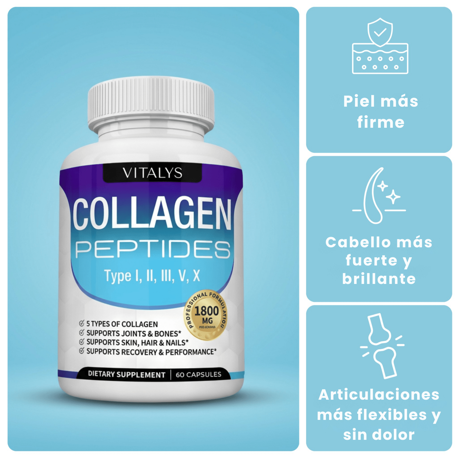 Vitalys - Toplux Péptidos de colágeno - Vitalys